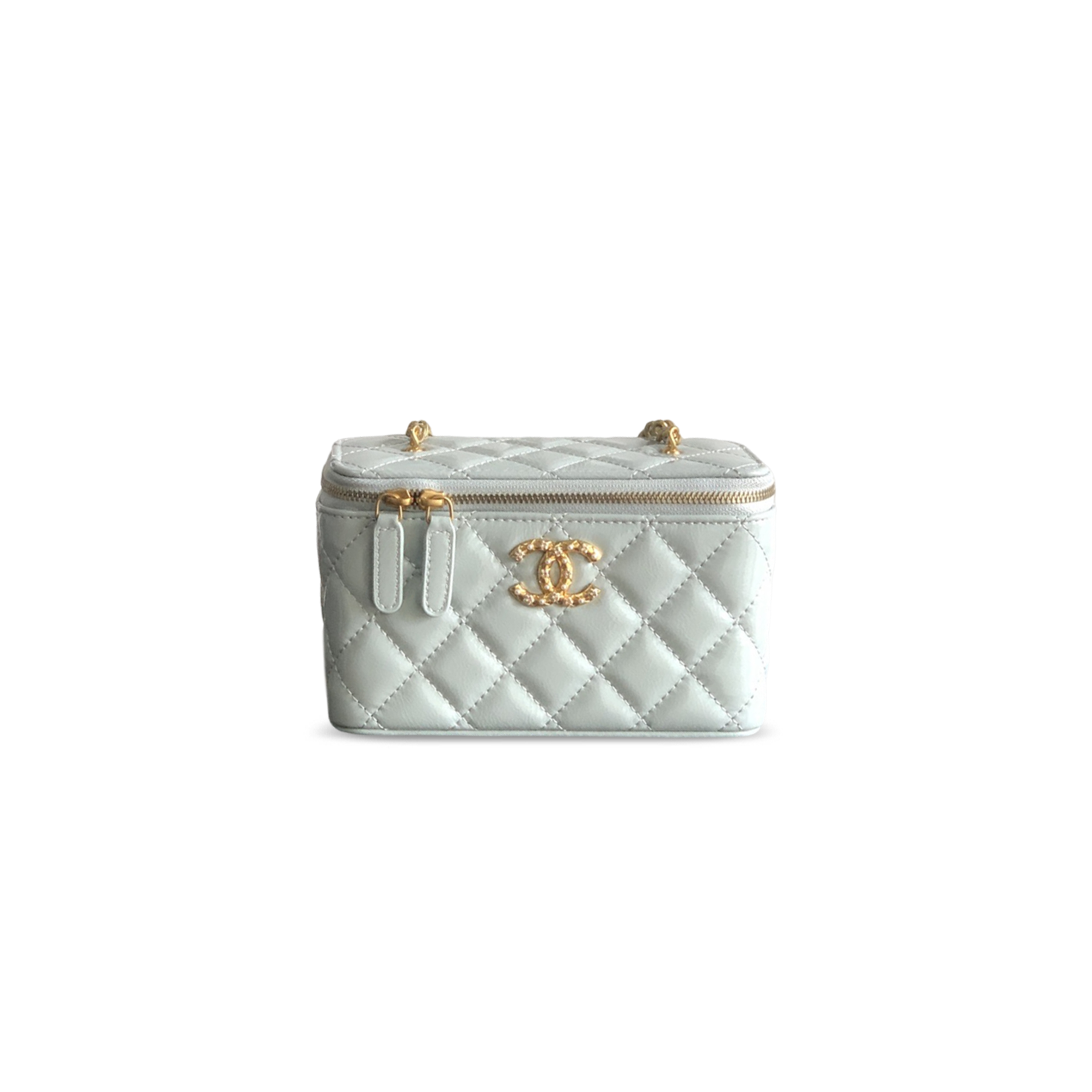 CHANEL MASTER VANITY CASE WAXY LEATHER (17*9.5*8cm)
